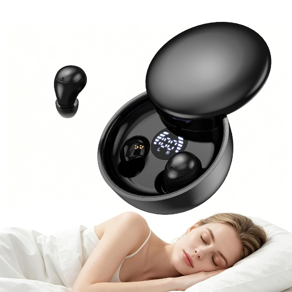Sleep Mask Headphones Bluetooth - Mini Auriculares Invisibles para Dormir, Auriculares