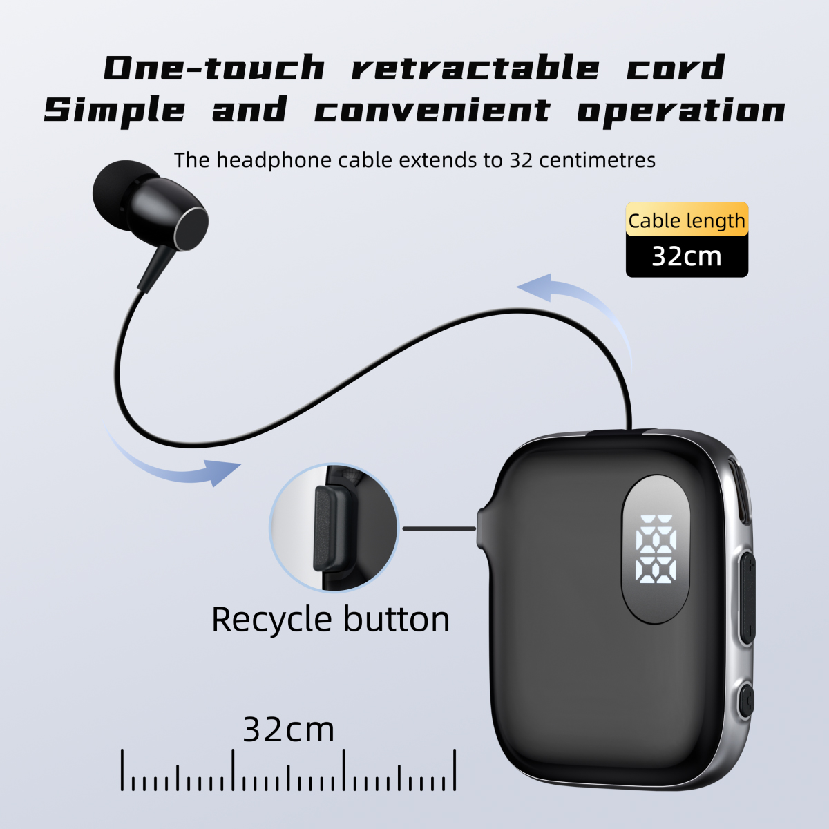 Sleep Mask Headphones Bluetooth - Auriculares Bluetooth con Clip para Solapa,