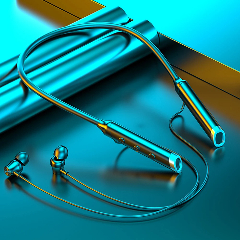 Magnetic Neckband Sports Earphones - Auriculares inalámbricos con Bluetooth 5.0, diseño