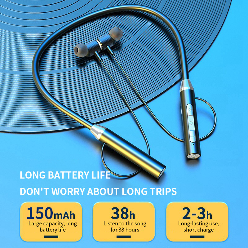 Fone Bluetooth 5,0 auriculares - Magnetic Neckband Sports Earphones reseña y precio