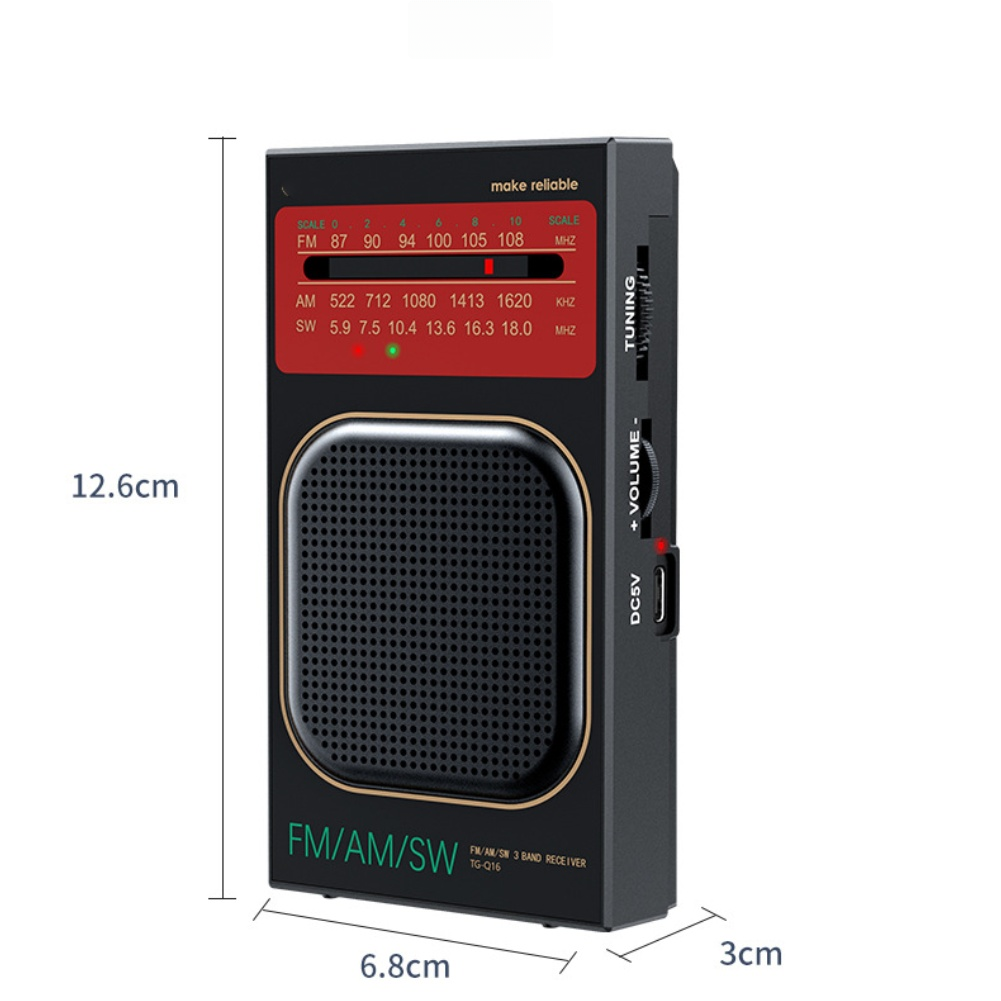 Radio portátil compacta y reca - Speakers reseña y precio