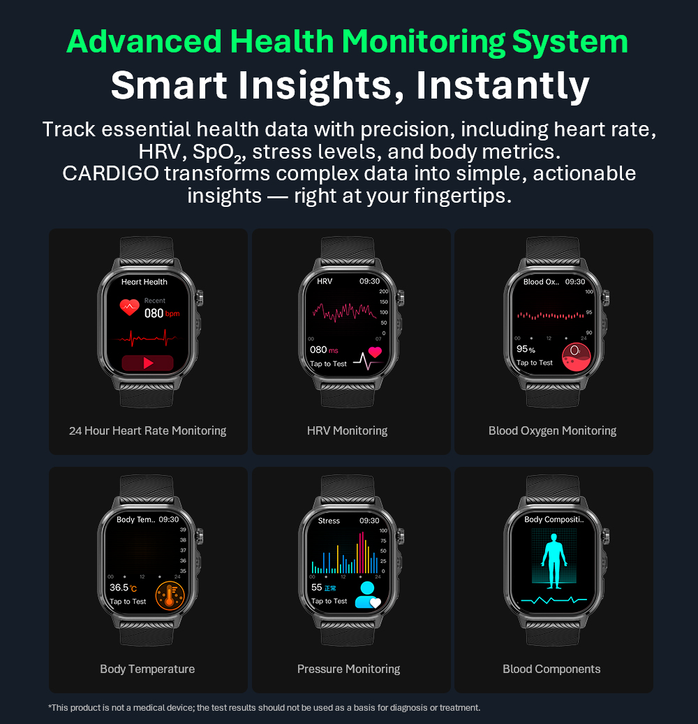 Reloj Inteligente VALDUS CARDI - Smartwatches reseña y precio